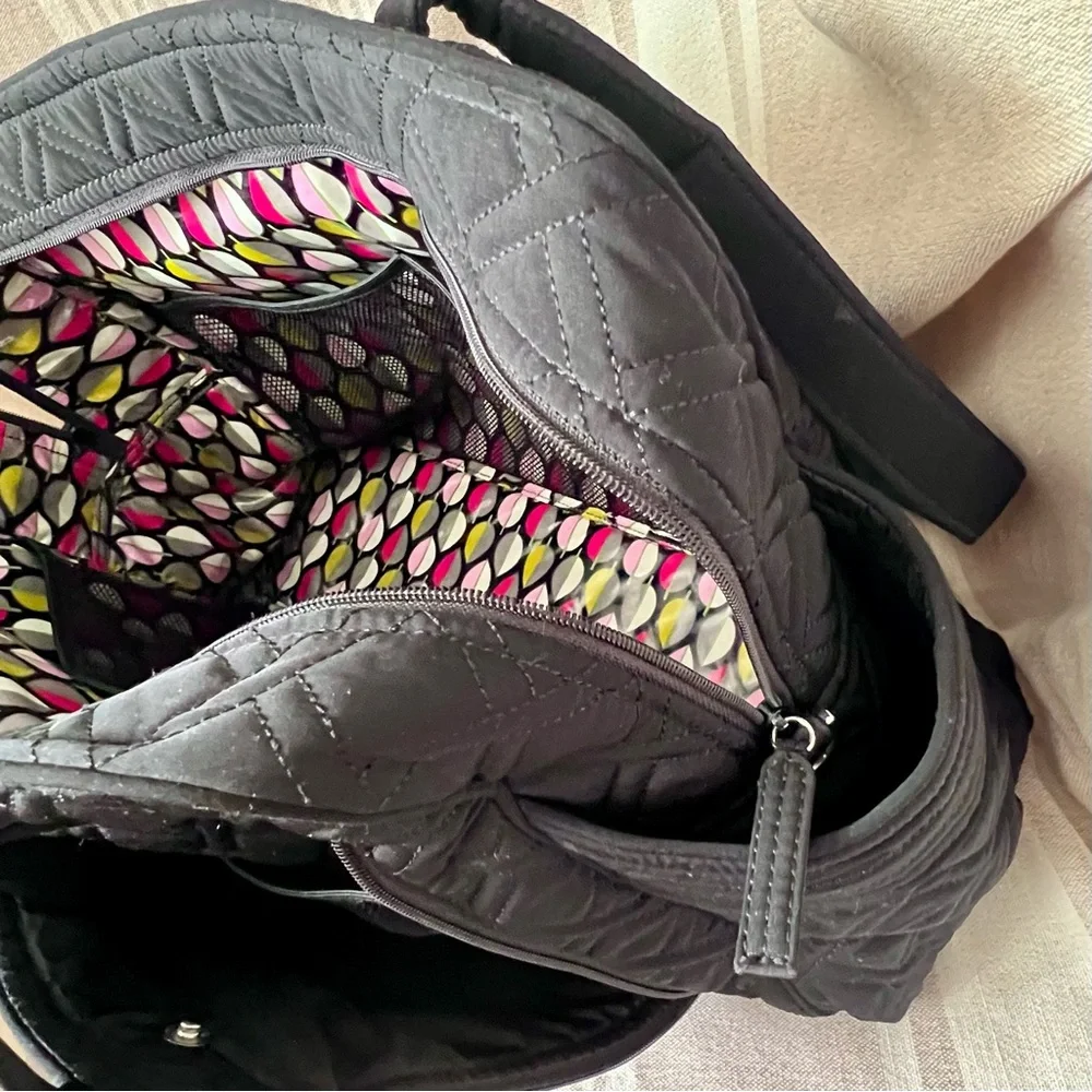 Vera Bradley Stroll Around Quilted Diaper Bag with changing pad
